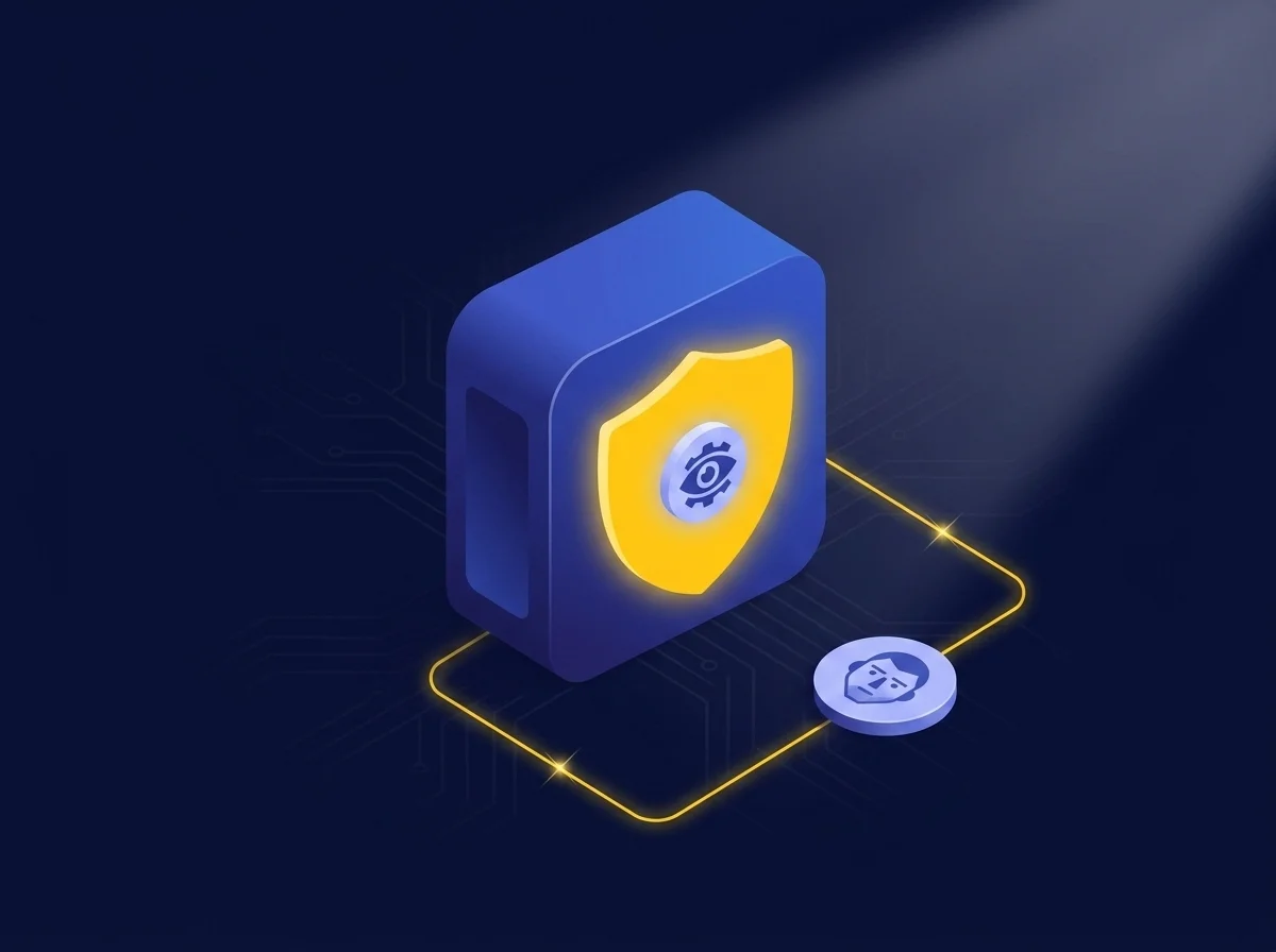 Illustration conceptuelle représentant la détection d’anomalies dopée à l’IA pour la cybersécurité d’entreprise et la gestion des menaces.