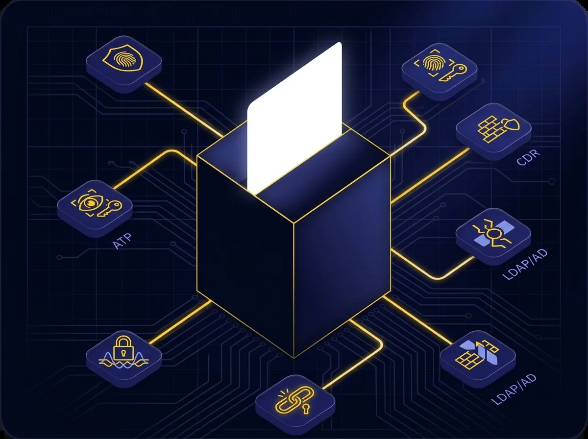 Platform interface demonstrating CMMC compliance features including access controls, encryption, and secure file sharing for DoD communications.