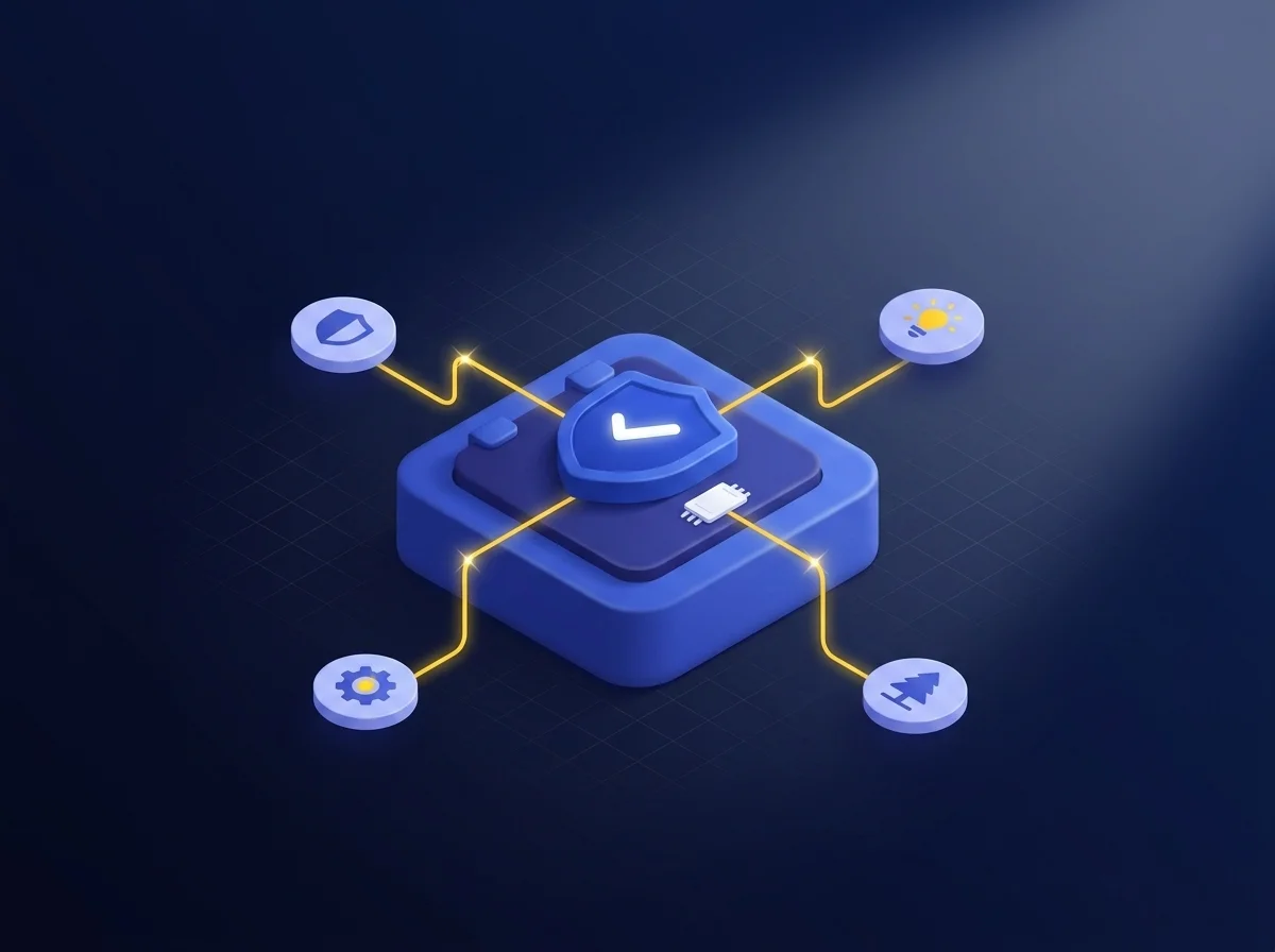 Conceptual illustration representing regulatory compliance and secure document sharing with encryption and audit logs for R and D departments.