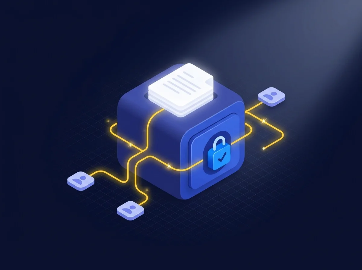 A conceptual illustration balancing fair data access and robust security measures to protect business assets and trade secrets.