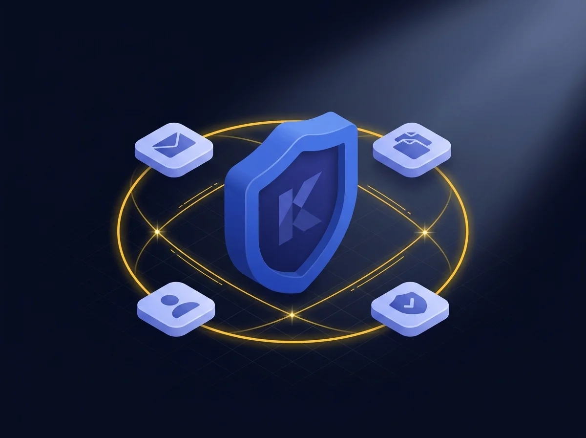 Comprehensive Third-party Protection Diagram illustrating Kiteworks third-party protection ensuring visibility, compliance, and control over sensitive data across communication channels like email, file sharing, and SFTP.