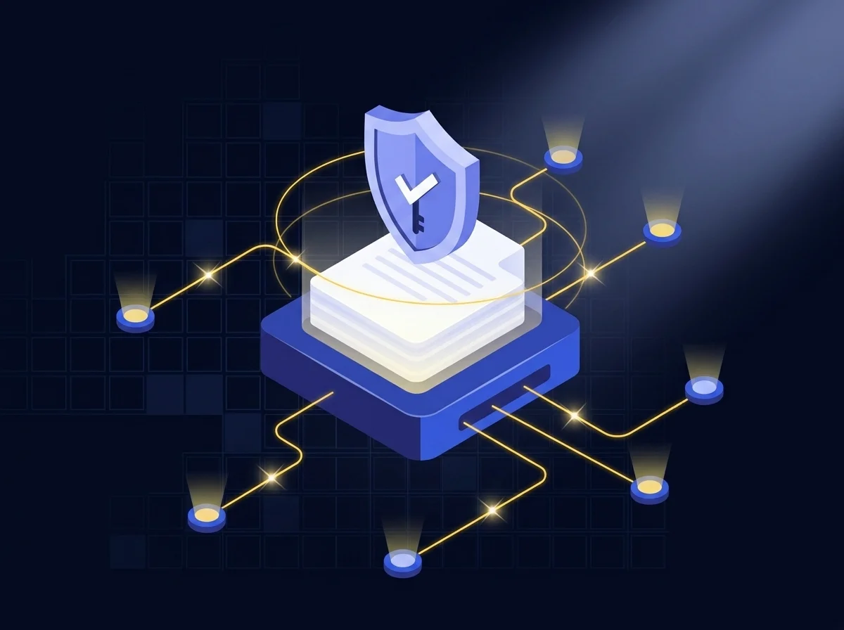 Illustration representing Managed File Transfer by Kiteworks, showing secure and efficient transfer of large files for sales teams to improve productivity.