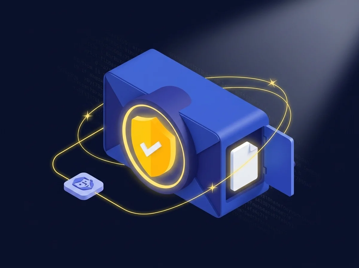A secure email interface displaying encrypted client communication for manufacturing companies.