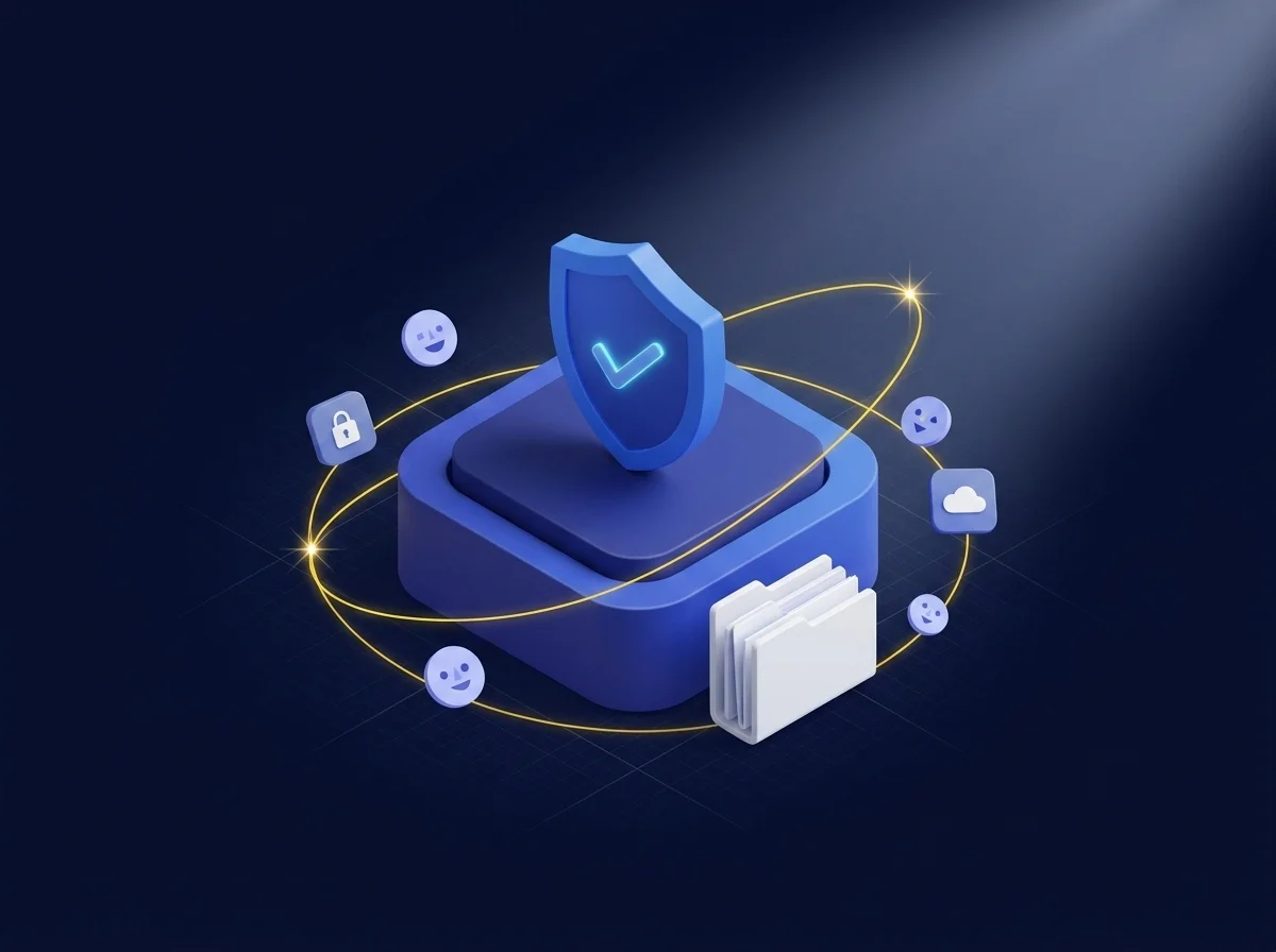 Kiteworks diagram illustrating secure external sharing of iManage data featuring encrypted email, collaborative spaces, enterprise security, and unlimited sharing. 