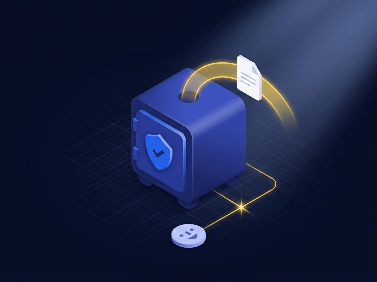 Illustration representing secure sales training and file sharing to protect sensitive business strategies and data.