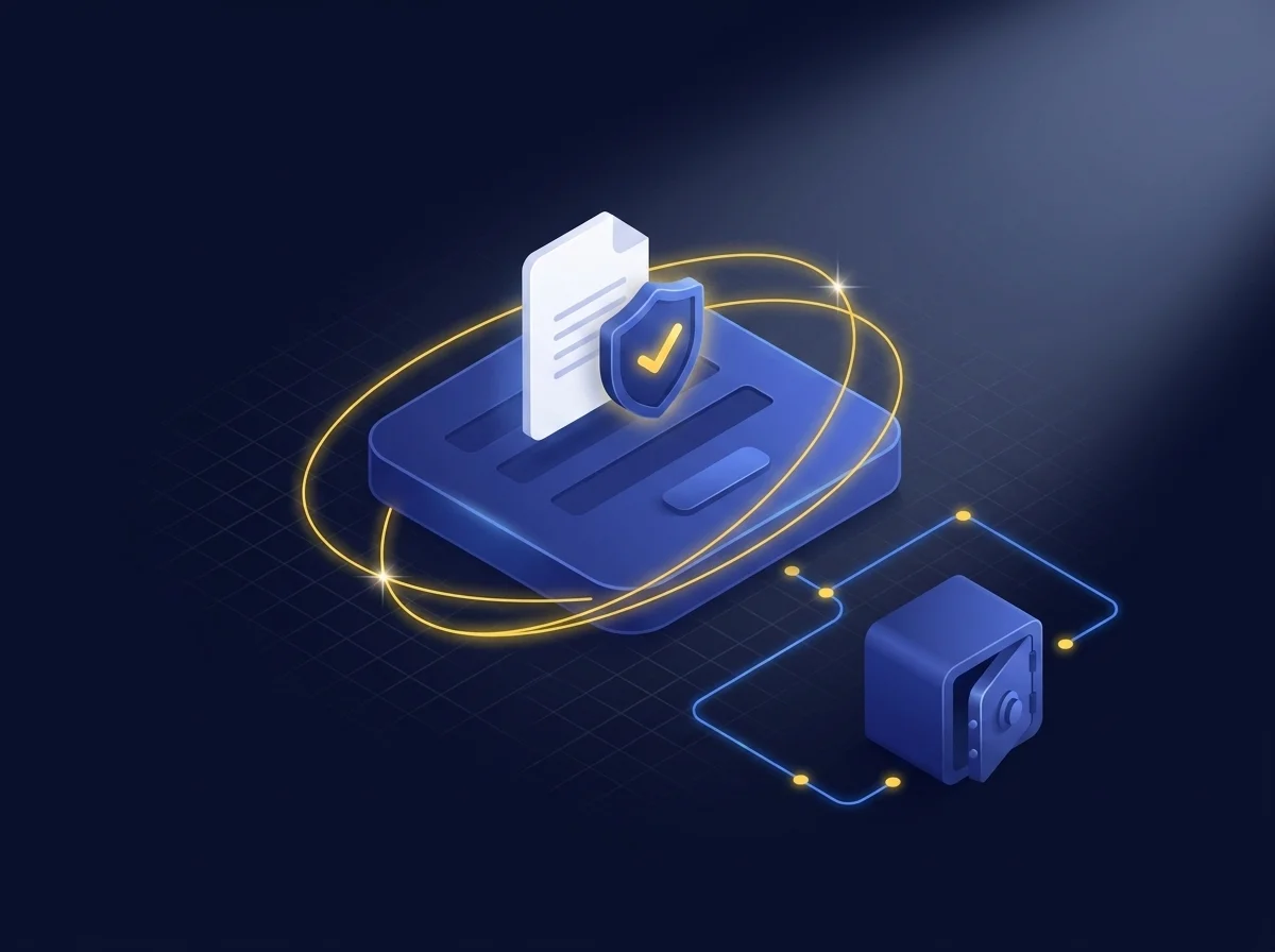 Illustration representing secure web forms by Kiteworks, protecting sensitive client data from breaches and legal risks.