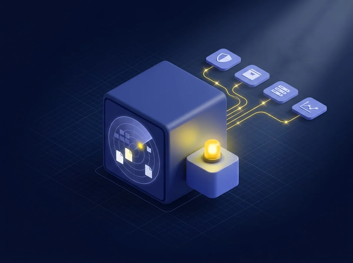 Diagram showing how Kiteworks enables organizations to analyze user, app, device, and file data to respond quickly to security incidents and meet legal obligations. 