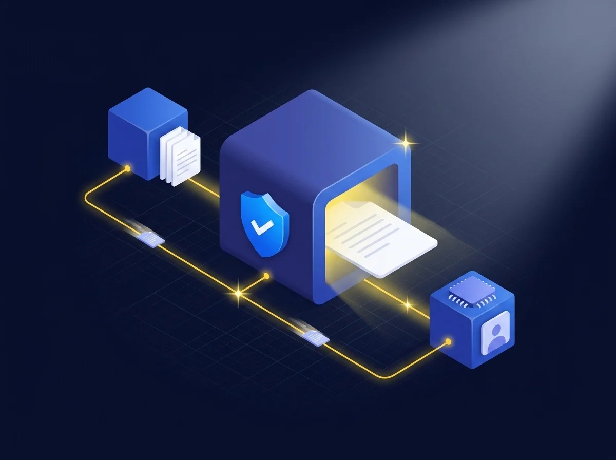 Diagram illustrating secure managed file transfer for fast and reliable client onboarding.