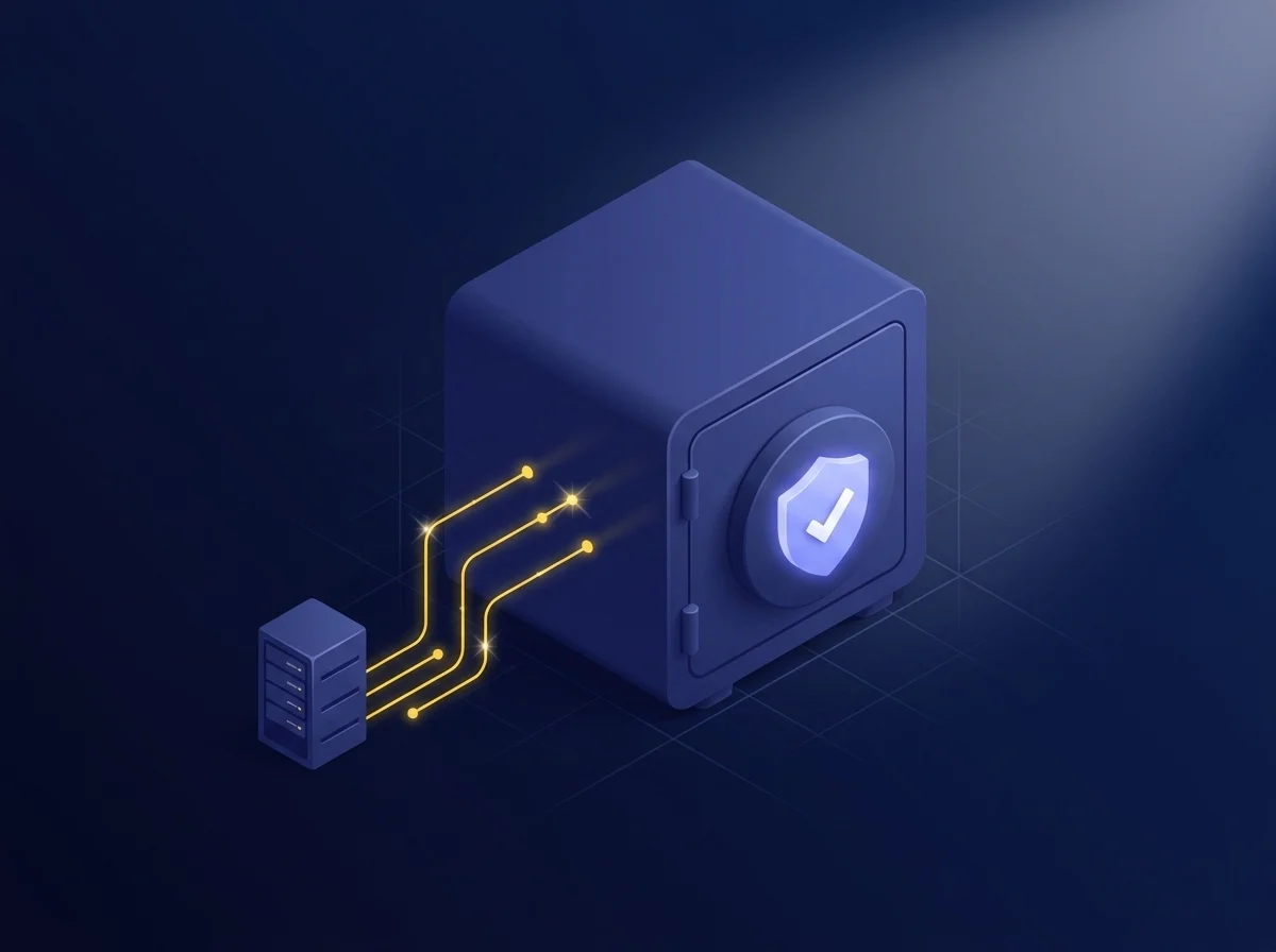 Diagram illustrating secure managed file transfer for large volumes of financial market data to prevent breaches and ensure integrity.