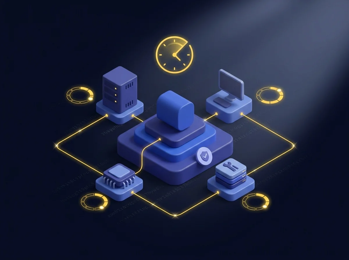 A dashboard illustrating complex patching schedules and vulnerability scanning frequencies across diverse IT environments and system types. 