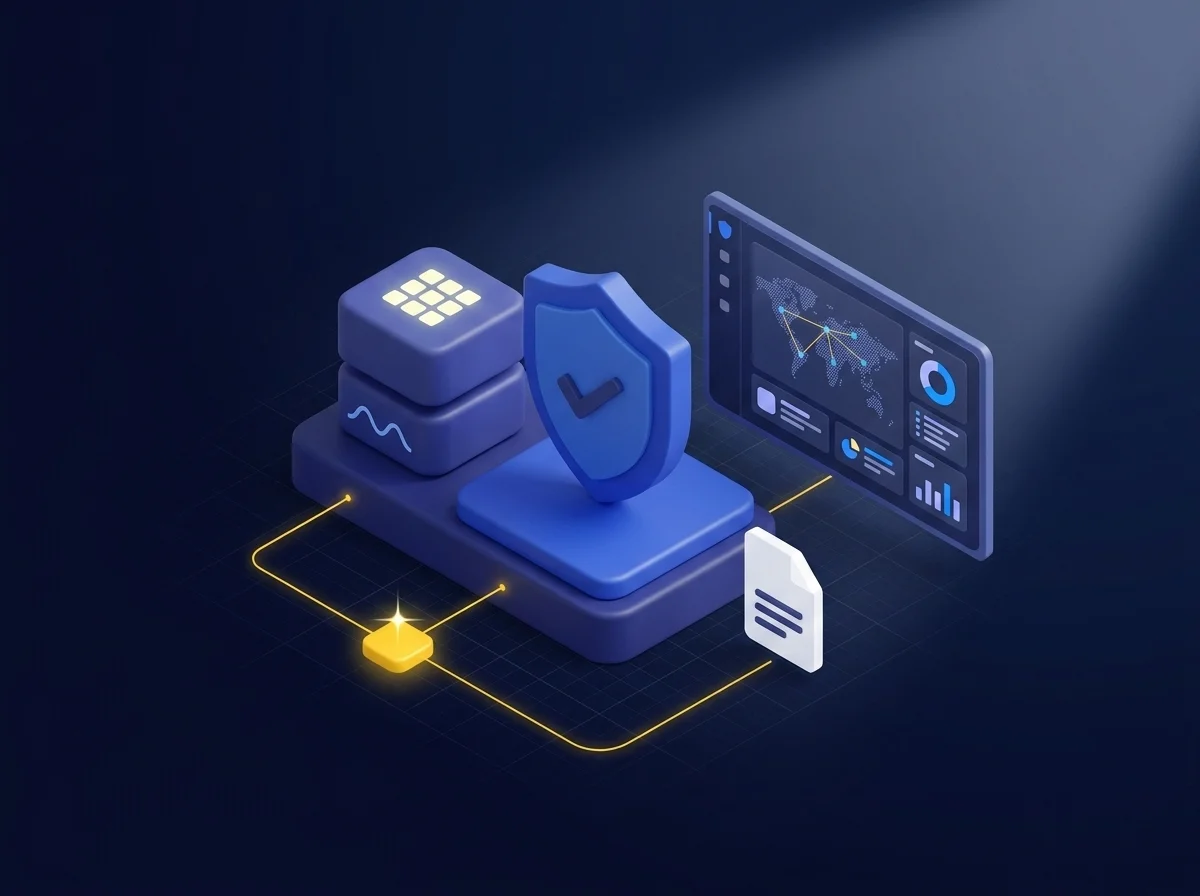 Multi-layered Application Control With Advanced Threat Detection CISO dashboard showing real-time security events, geographic mapping, and comprehensive audit logs for application control and threat detection.