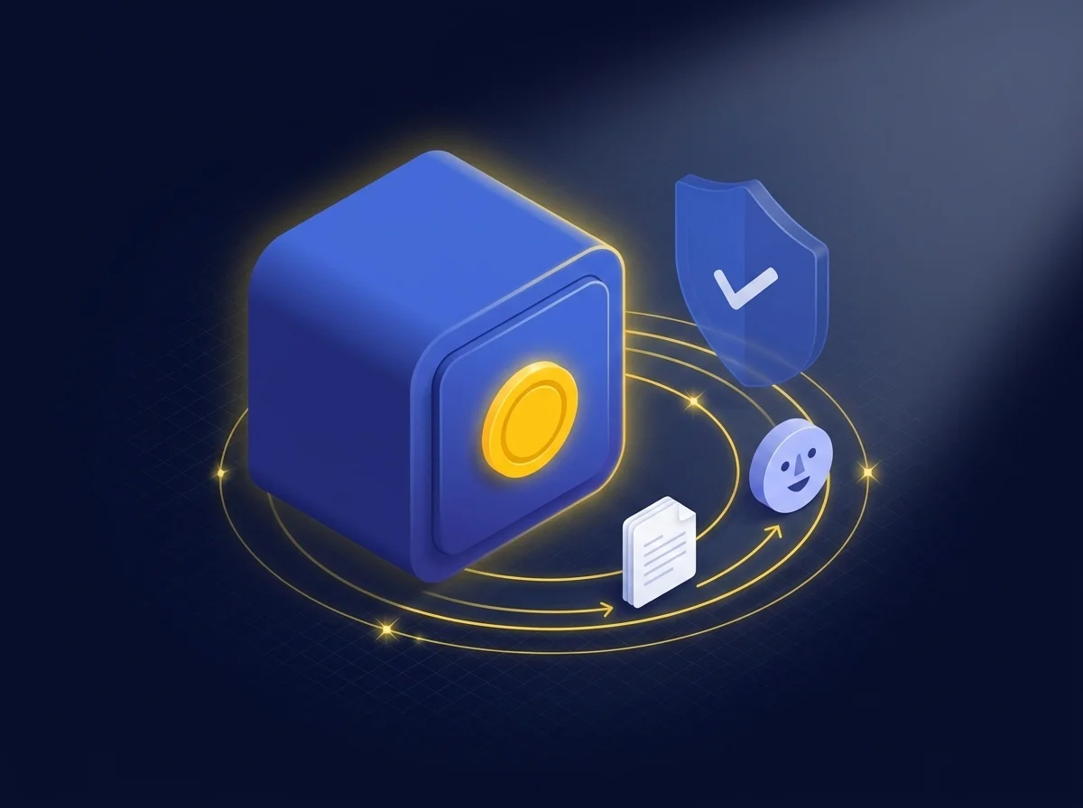 Illustration representing secure client onboarding and encrypted file sharing for sales teams to protect sensitive data.