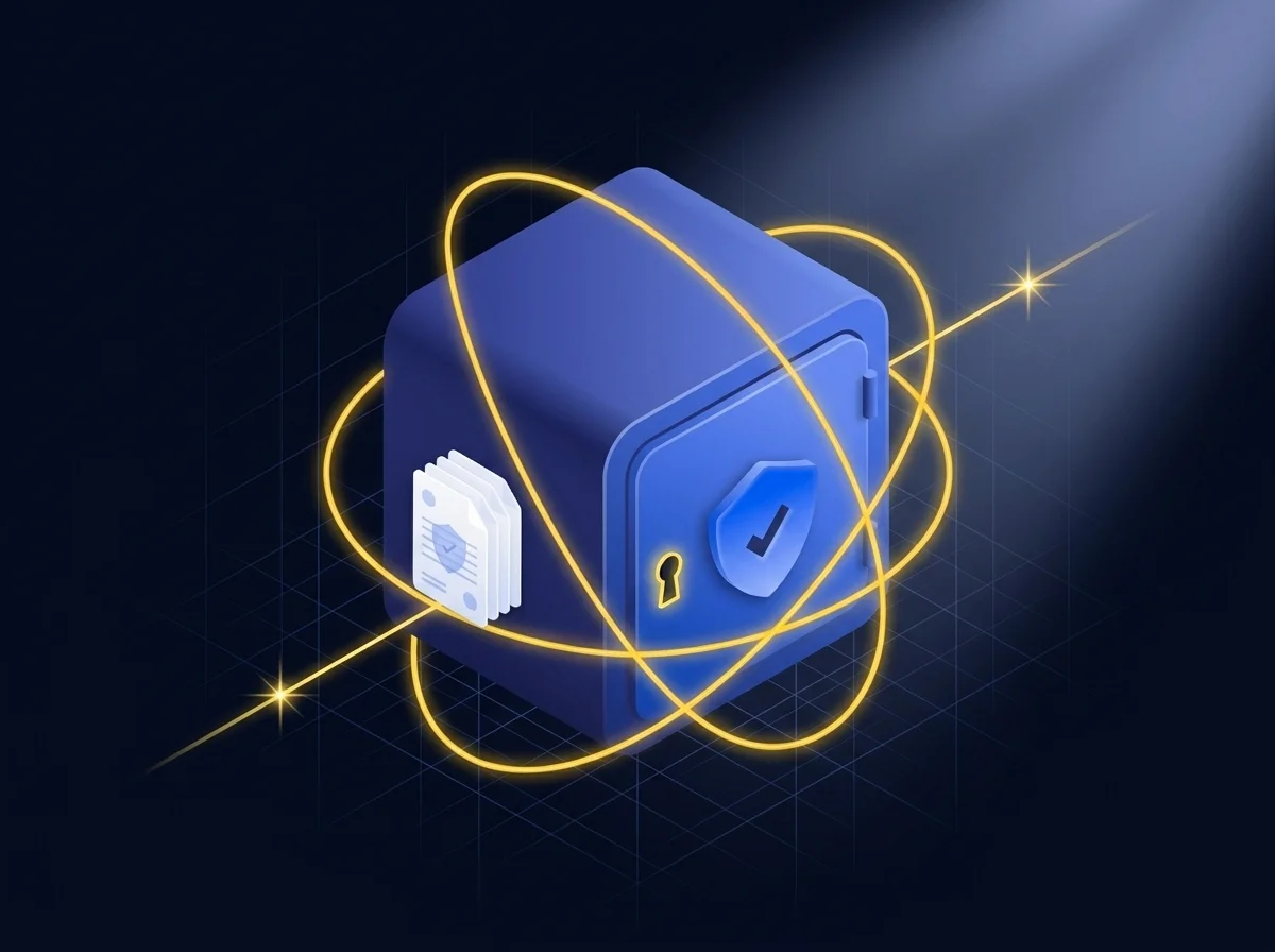 Illustration representing secure communication for sharing sensitive national state secrets using encryption and access controls.