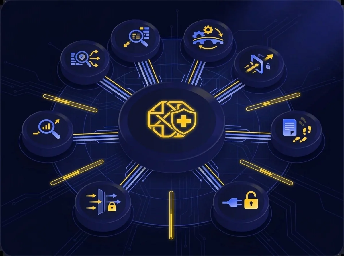 Build Secure Cross-border Data Access Infrastructure A conceptual diagram showing secure cross-border health data access infrastructure connecting EU healthcare organizations with HealthData@EU through standardized security protocols and traceability monitoring.