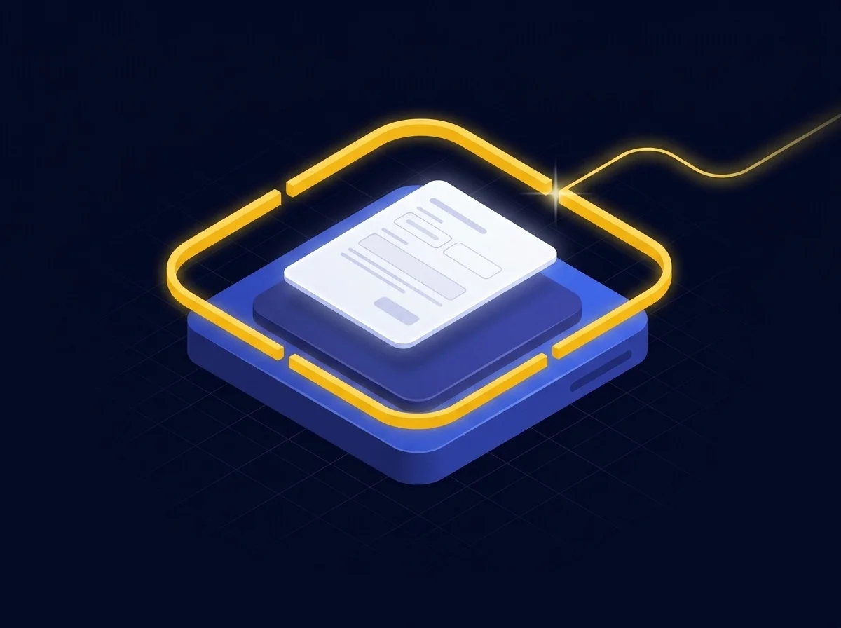 Illustration representing secure data collection using web forms to protect sensitive client information and prevent data breaches.