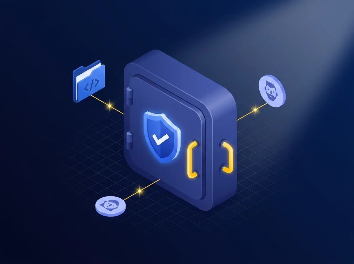 A secure file sharing platform interface displaying advanced security features for protecting sensitive beta testing data against breaches. 
