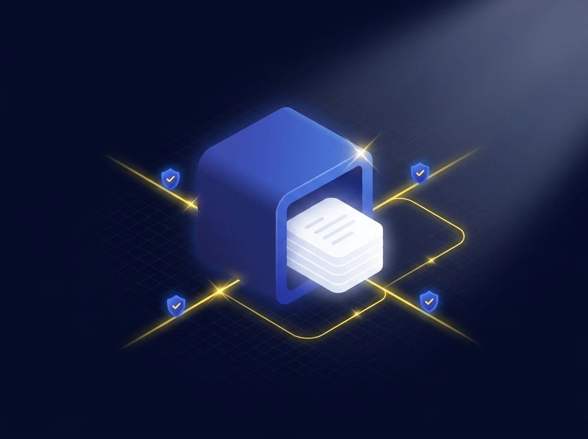 A secure file sharing platform interface displaying encrypted course materials for higher education institutions.