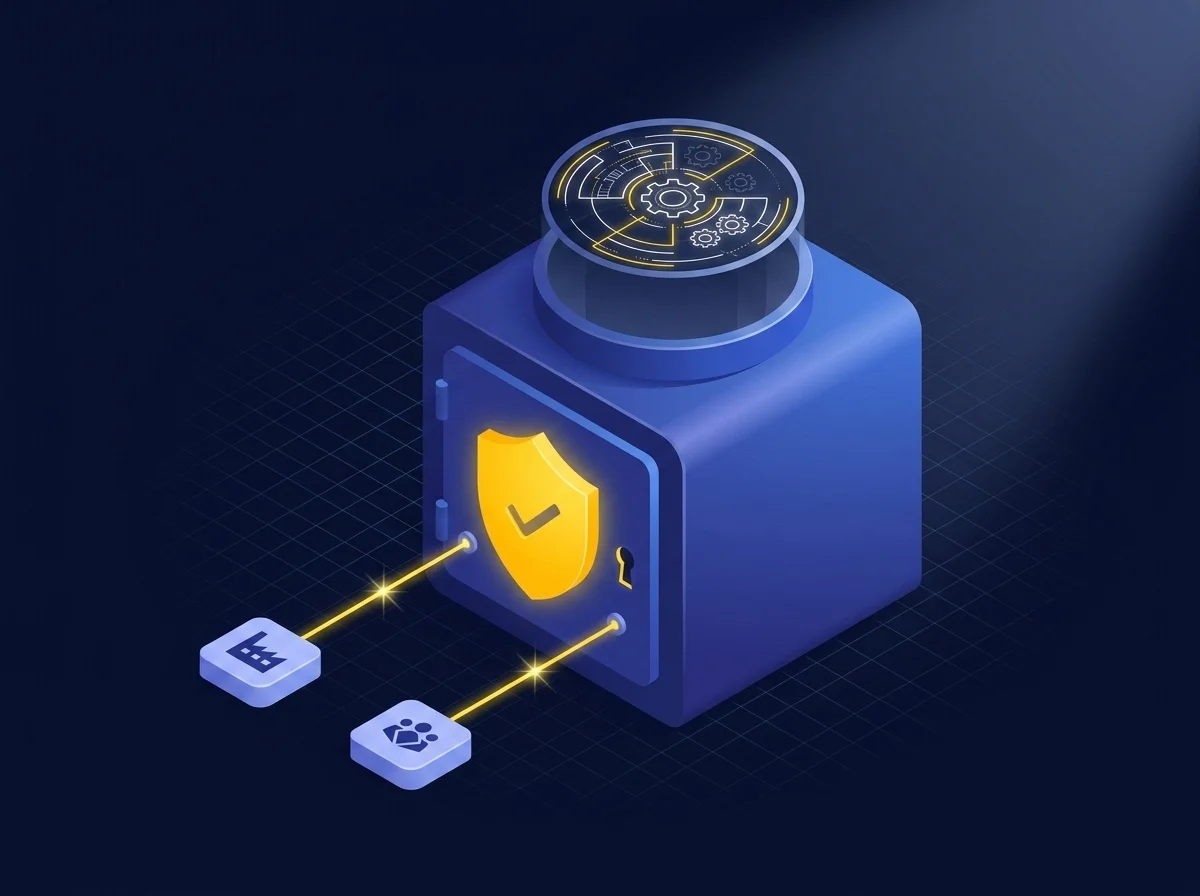 A secure file sharing platform interface demonstrating the safe transfer of sensitive manufacturing design files to partners and clients.