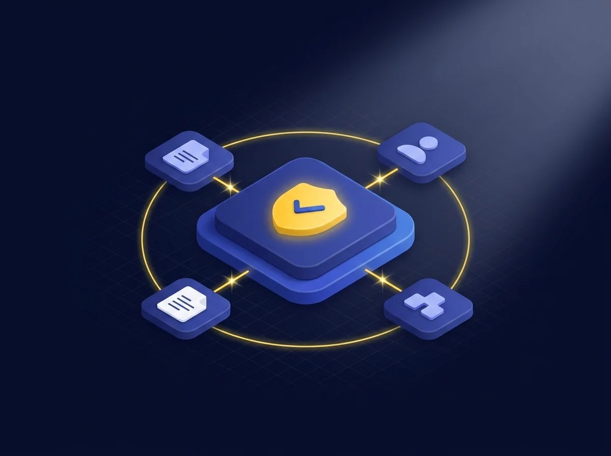 A secure file sharing platform interface displaying options for higher education institutions to safely share sensitive institutional reports and maintain data privacy.