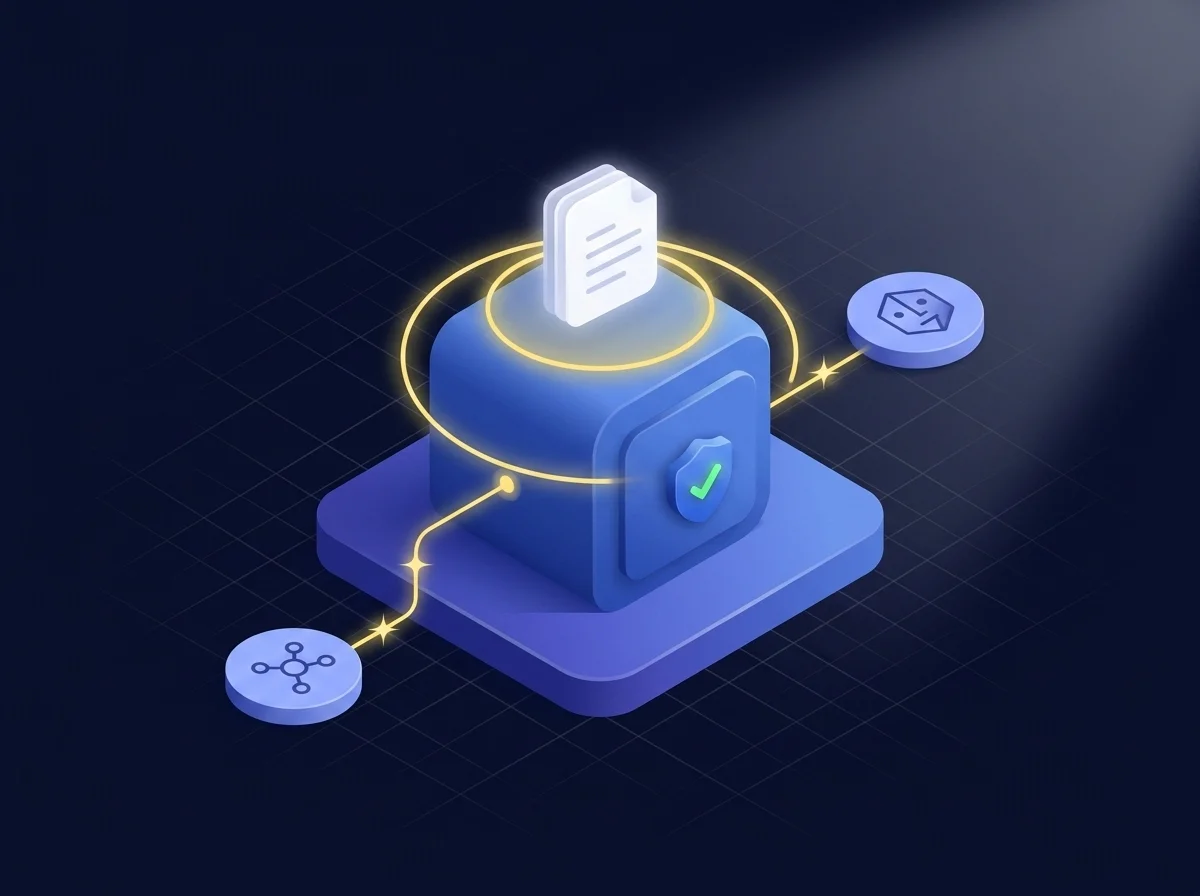 Illustration representing secure file sharing for academic research collaboration with encryption and access controls.