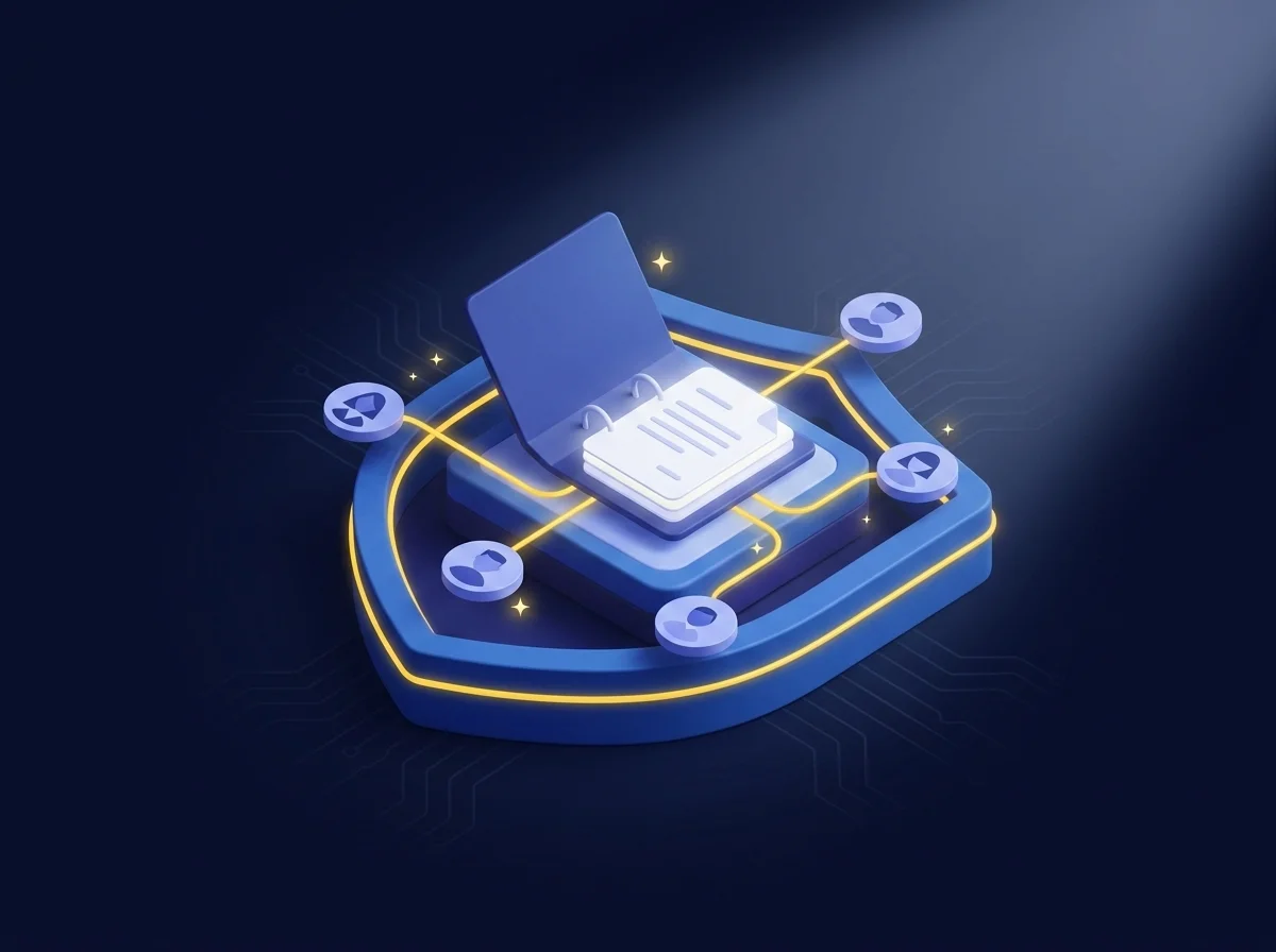 Secure legal document collaboration platform showing encrypted file sharing and access controls for authorized users. 
