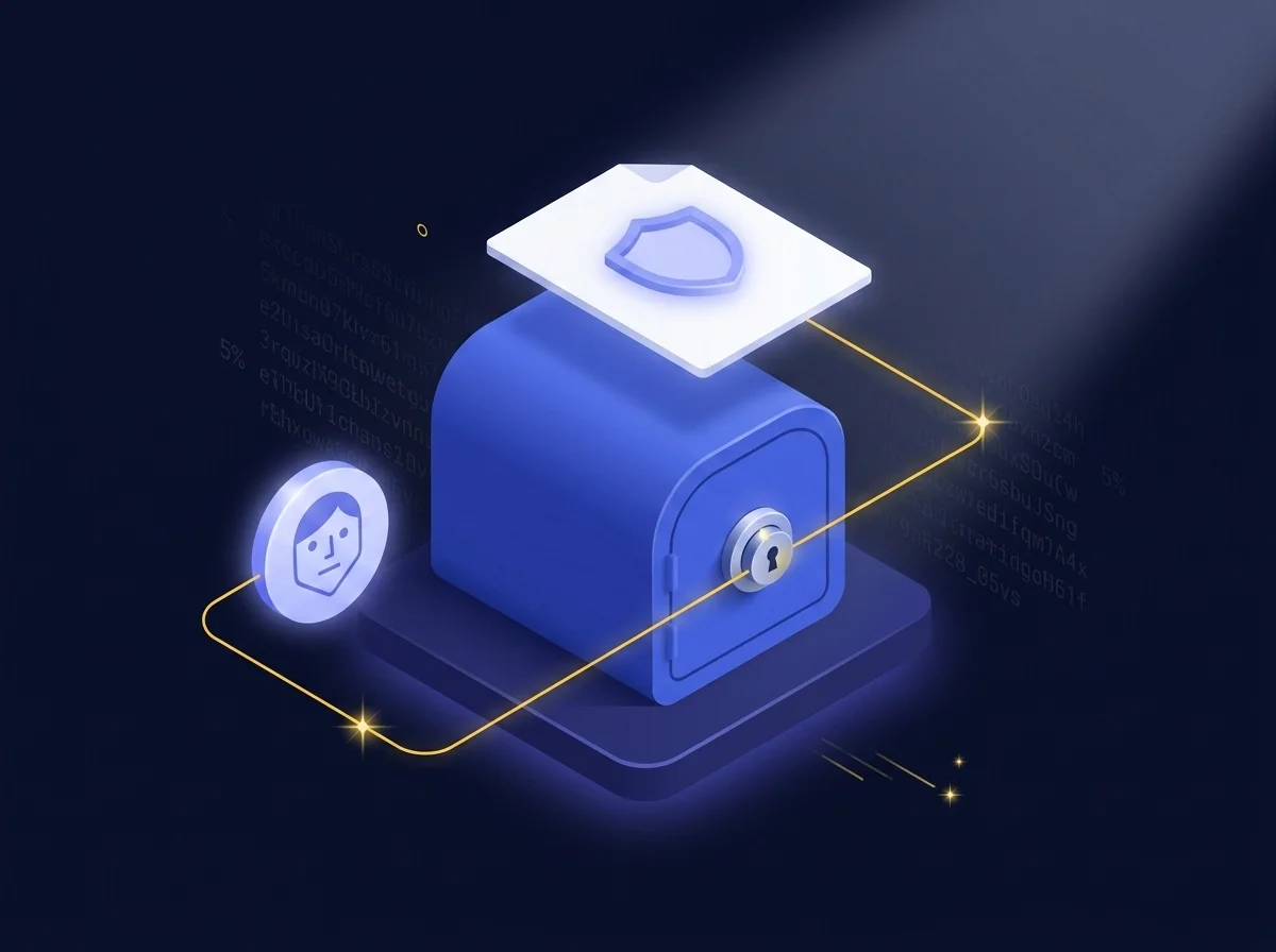 Illustration showing secure sales strategy sharing using Kiteworks email capabilities to ensure business data protection. 