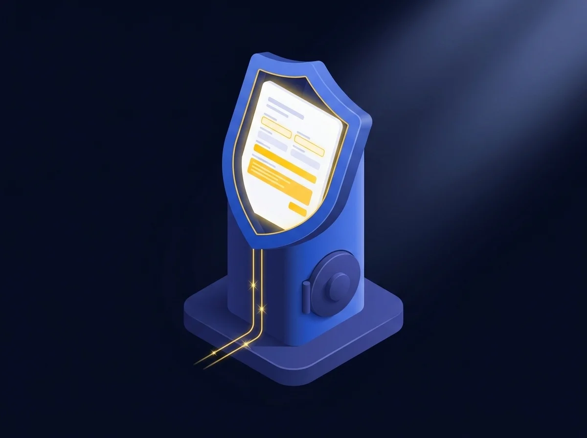 A secure web form interface for loan applications powered by Kiteworks, ensuring encrypted data collection for financial institutions.