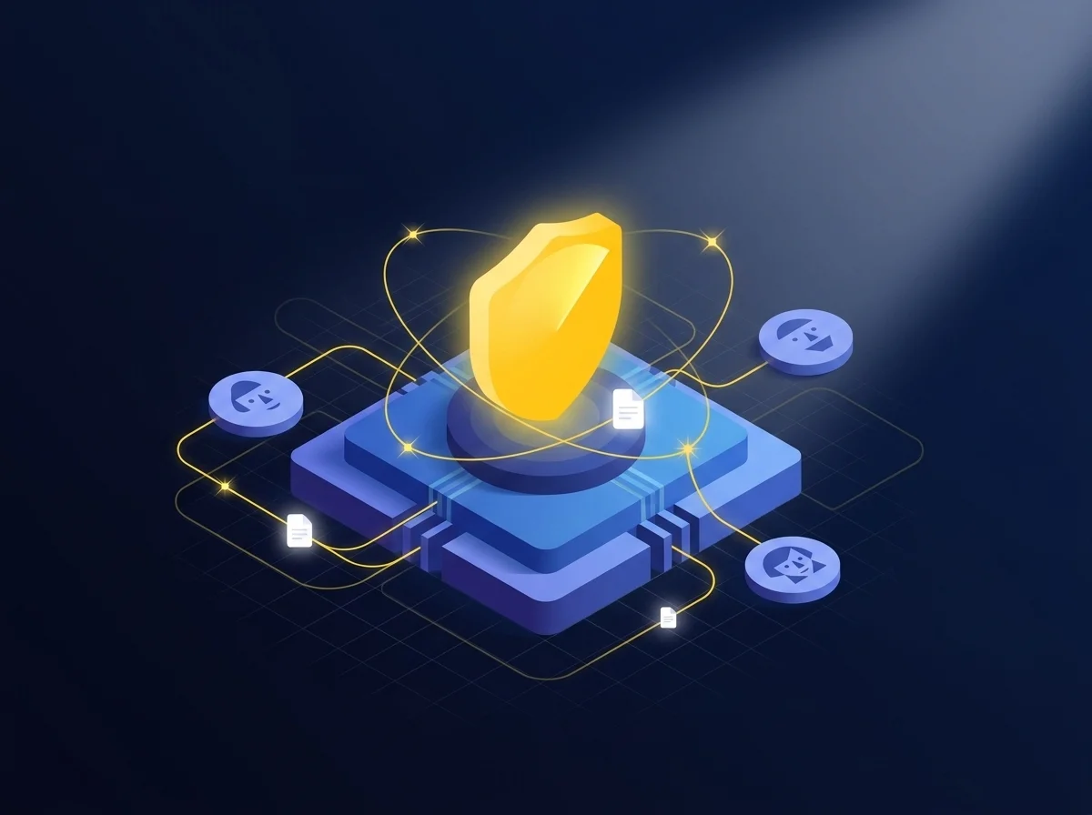 Strengthening Digital Resilience Through Testing Illustration representing digital resilience, showing security audits and penetration testing to mitigate vulnerabilities and protect platform users.