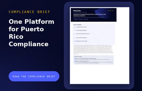 Kiteworks maps to Puerto Rico's breach notification and cybersecurity acts.