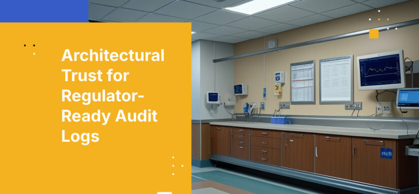 Architectural Trust for Regulator-Ready Audit Logs