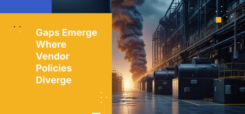 Gaps Emerge Where Vendor Policies Diverge